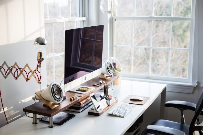 Computer, keyboard, apple — Actually Growing on Social Media (Without Losing Your Mind)